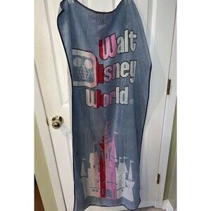 Walt Disney Beach Towel Rainbow Castle 100% Cotton Vintage retro nostalgic